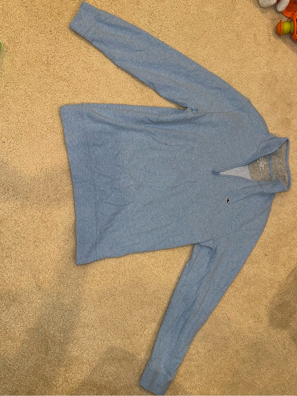 Vineyard Vines Light Blue Men’s Quarter-Zip Sweater